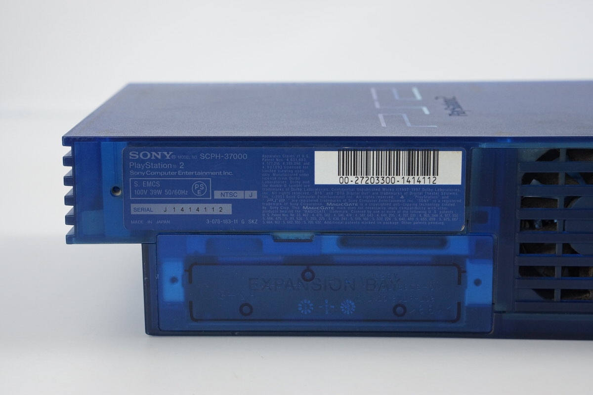 PS2 OCEAN BLUE Console System Made in Japan SCPH-37000 L