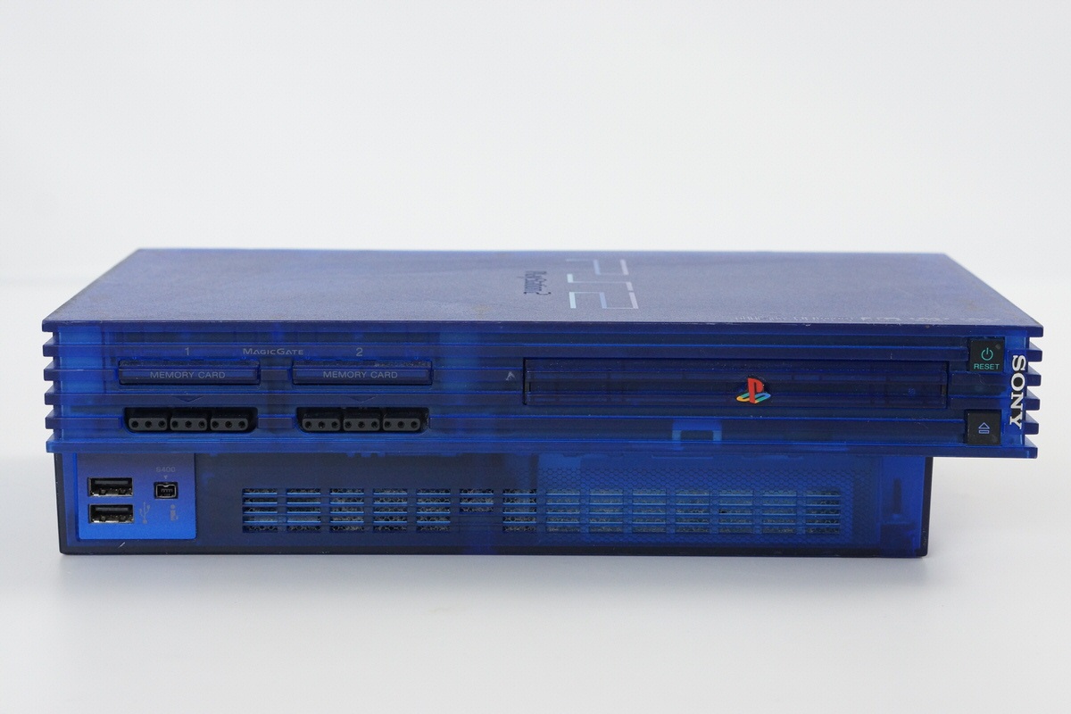 PS2 OCEAN BLUE Console SCPH-37000 L Only NTSC-J Tested System Made