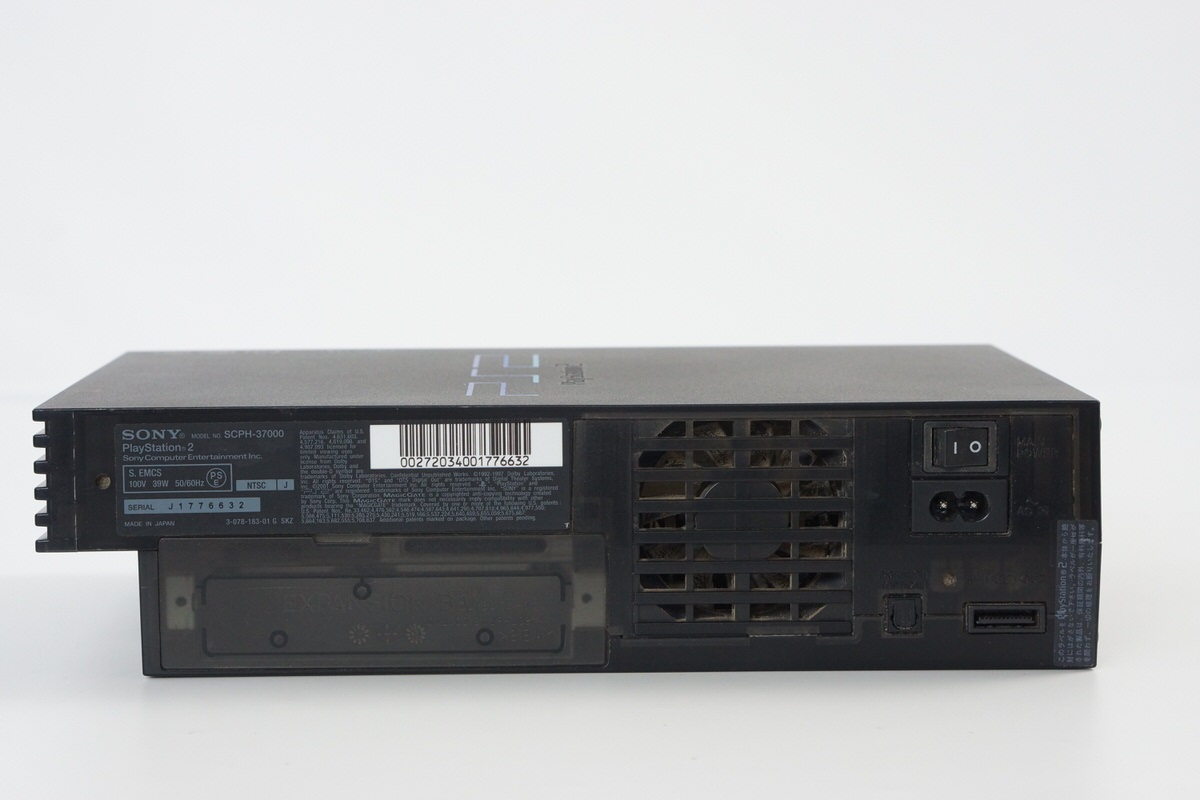 PS2 Console ZEN BLACK SCPH-37000 B Tested System Made in japan PS2 Console ZEN BLACK SCPH-37000 B Tested System Made in japan