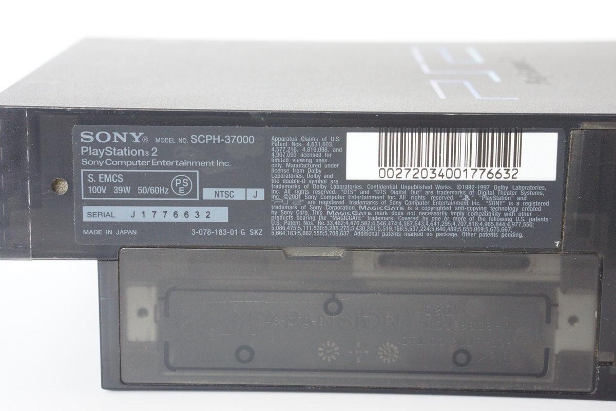 PS2 Console ZEN BLACK SCPH-37000 B Tested System Made in japan