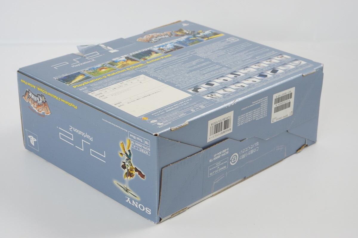 PS2 Console Ratchet Toys Blue 39000 TB Playstation 2 Tested PS2 Console Ratchet Toys Blue 39000 TB Playstation 2 Tested