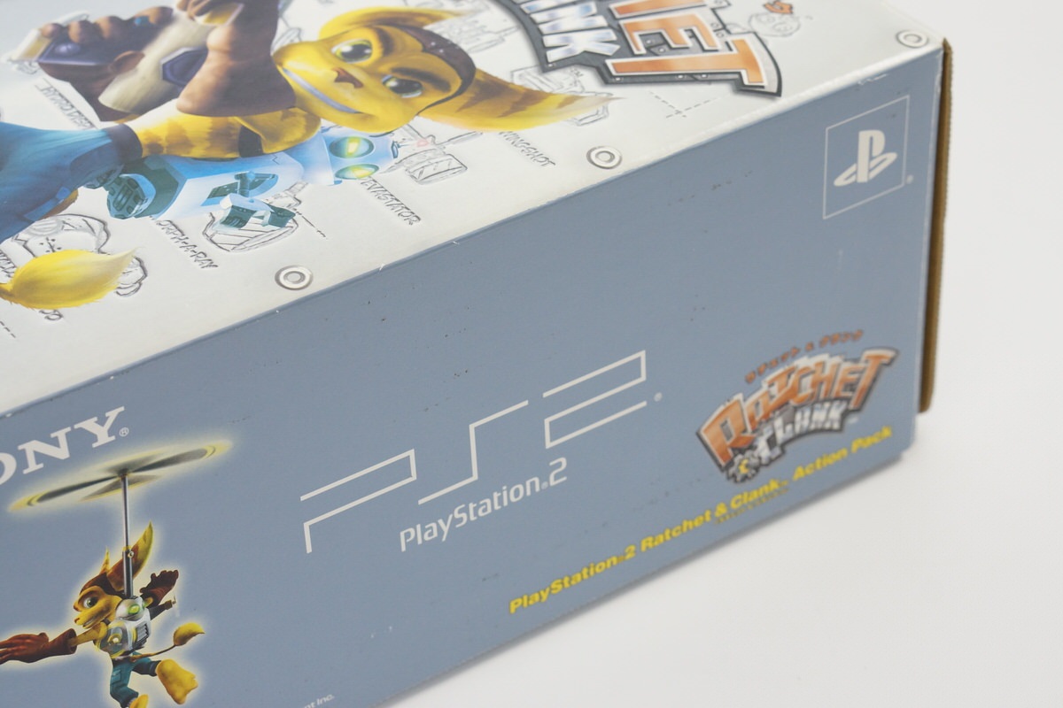 PS2 Console Ratchet Toys Blue 39000 TB Playstation 2 Tested PS2 Console Ratchet Toys Blue 39000 TB Playstation 2 Tested