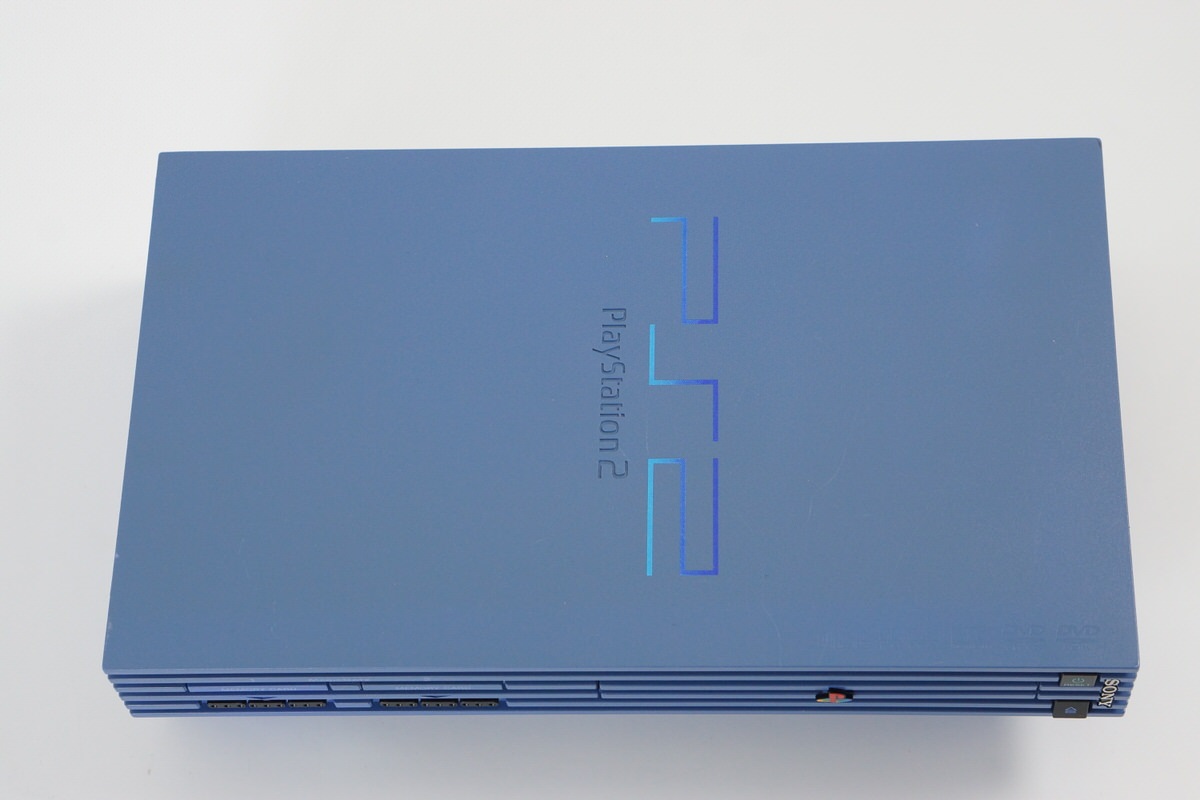 PS2 Console SCPH-39000TB Toys Blue Tested system Made in