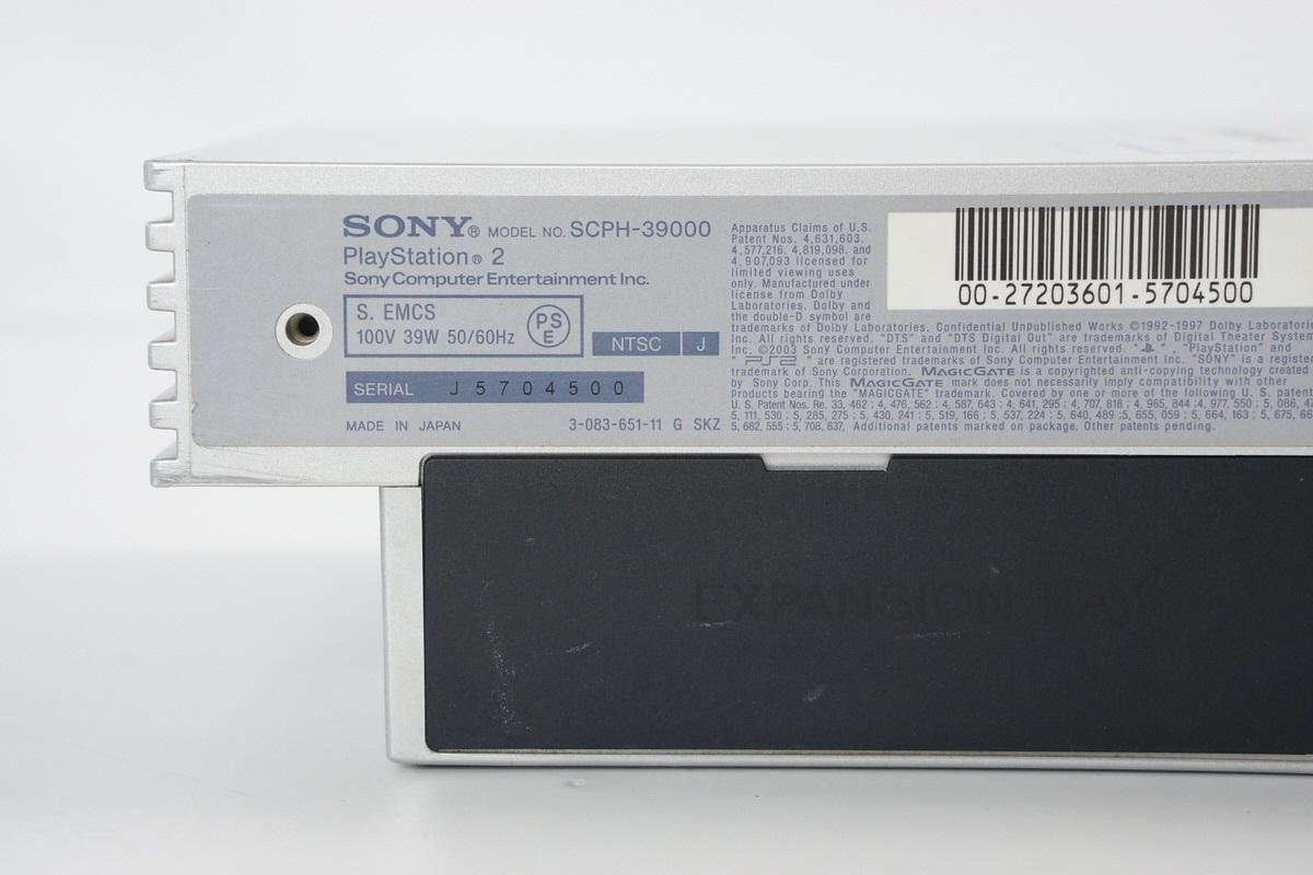 PS2 SILVER Console SCPH-39000 S Tested System Japan Playstation