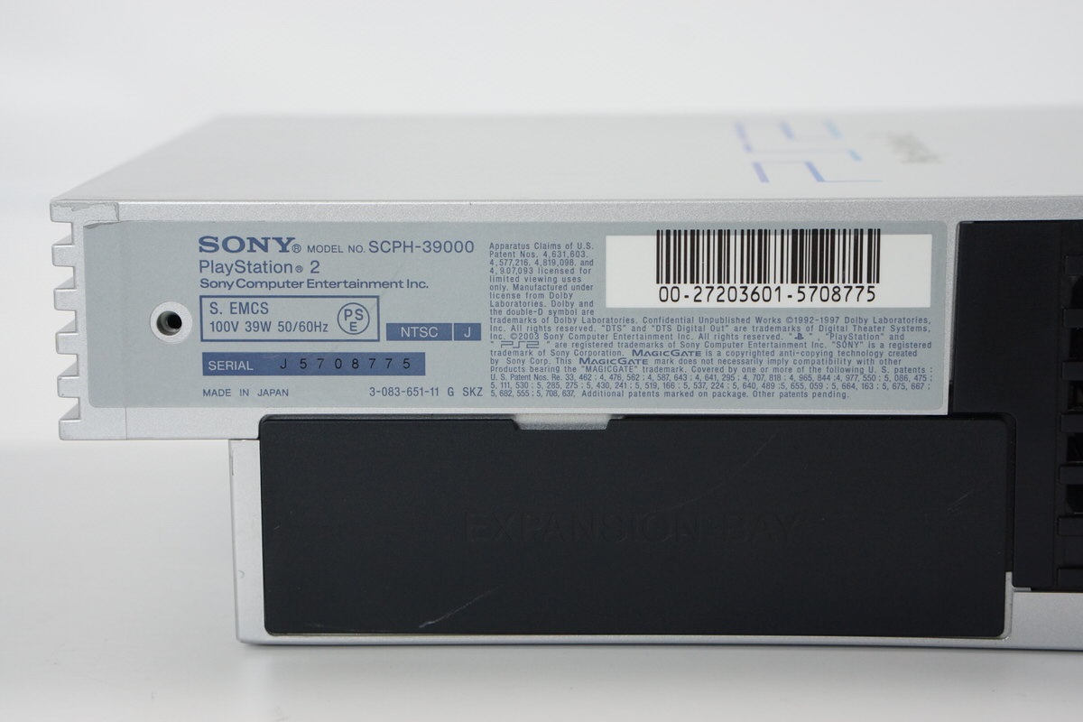 PS2 SILVER Console SCPH-39000 S Tested System Japan