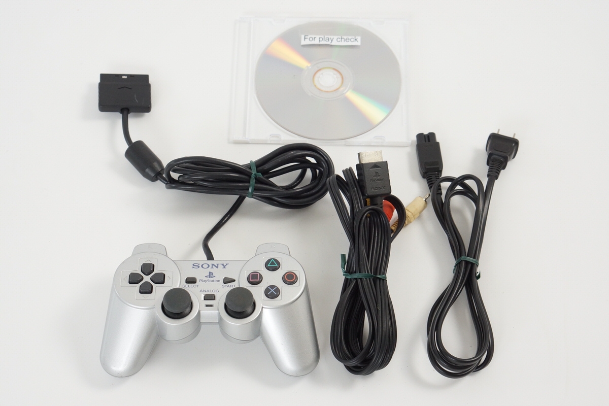 PS2 SILVER Console SCPH-39000 S Tested System Japan