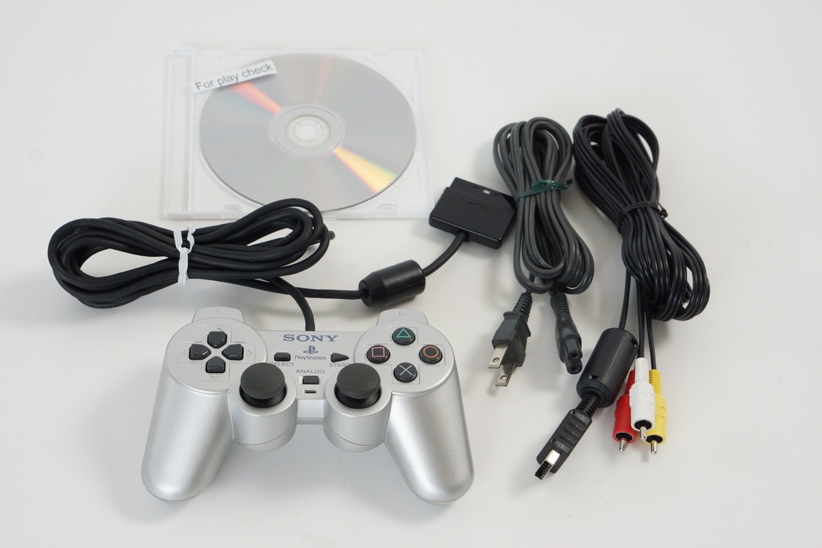 PS2 SILVER Console SCPH-39000 S Tested System Japan