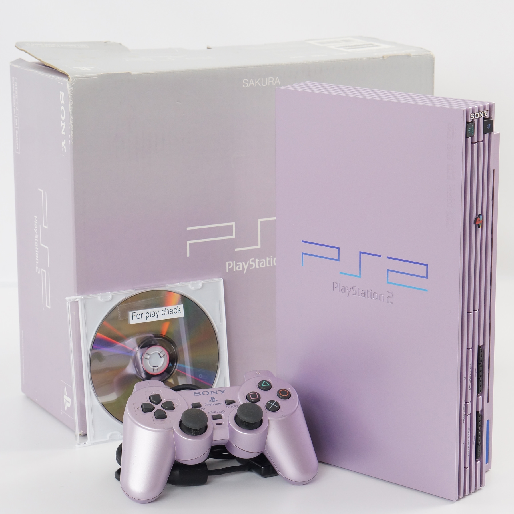 PS2 SAKURA Console System Boxed SCPH-39000 Tested