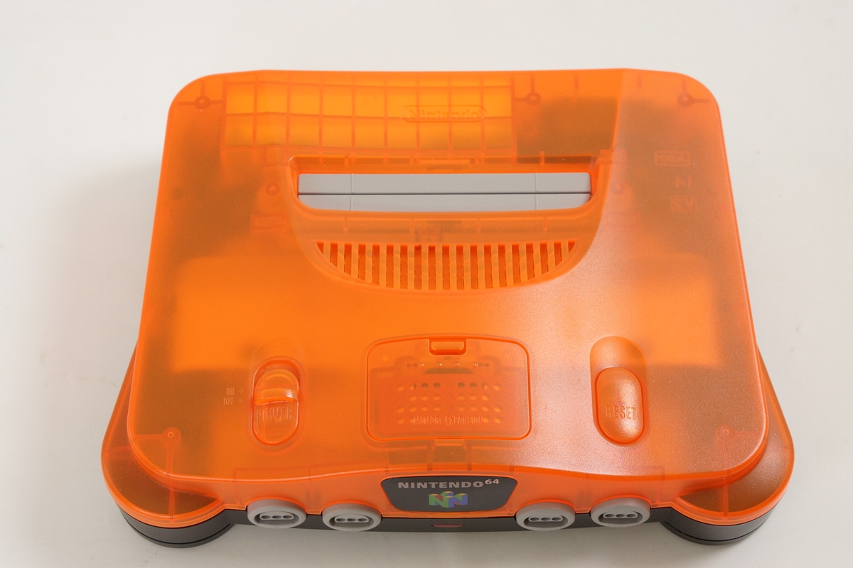 Nintendo 64 ORANGE Console Boxed DAIEI Tested System wz