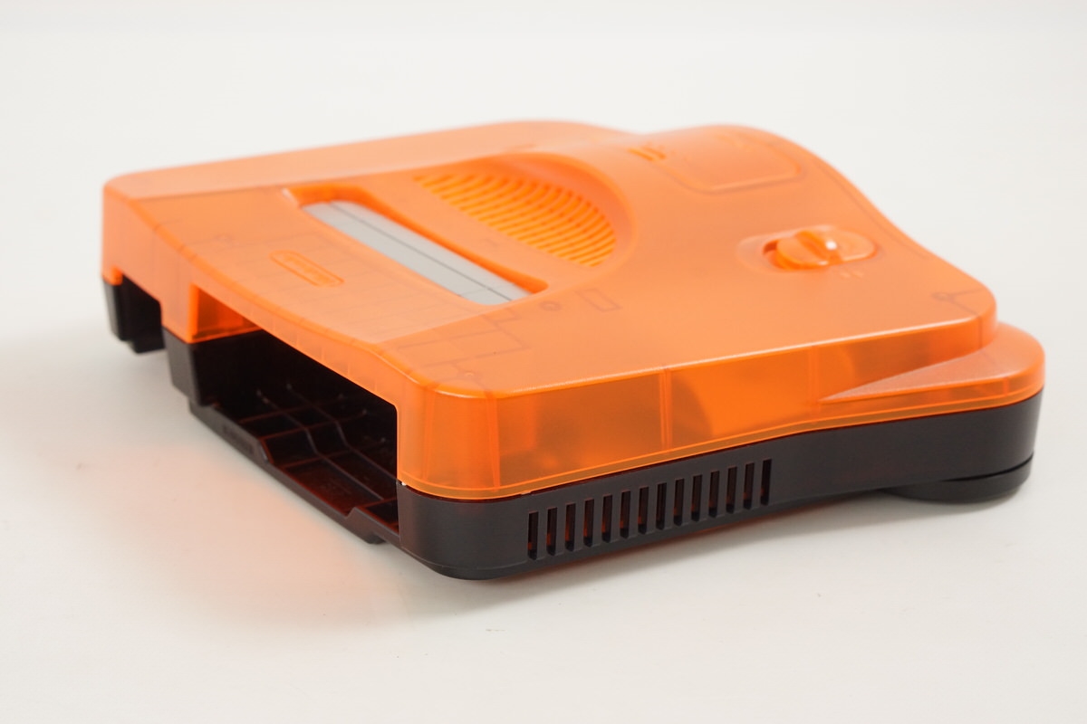 Nintendo 64 ORANGE Console Boxed DAIEI Tested System wz Expansion