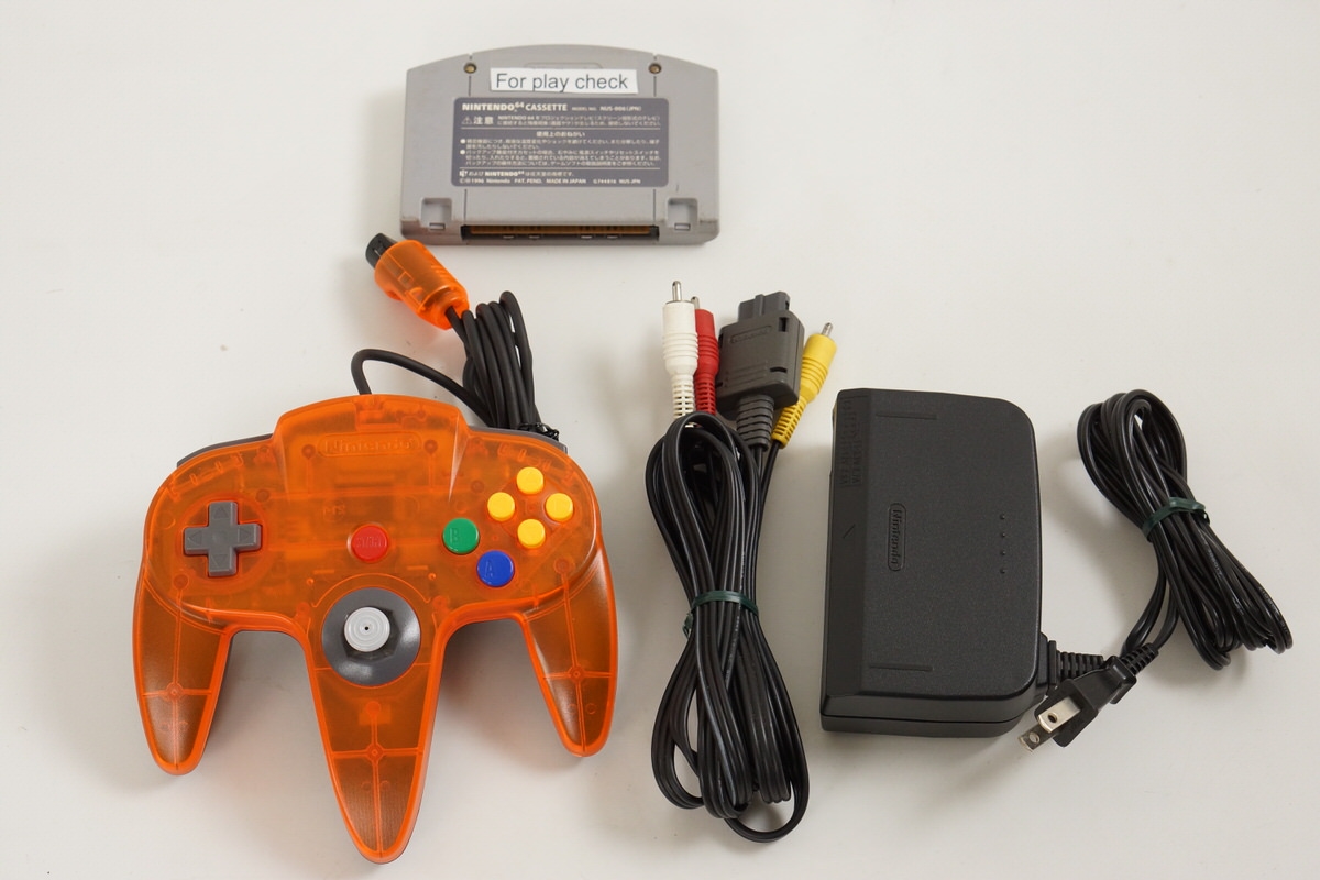 Nintendo 64 ORANGE Console Boxed DAIEI Tested System wz
