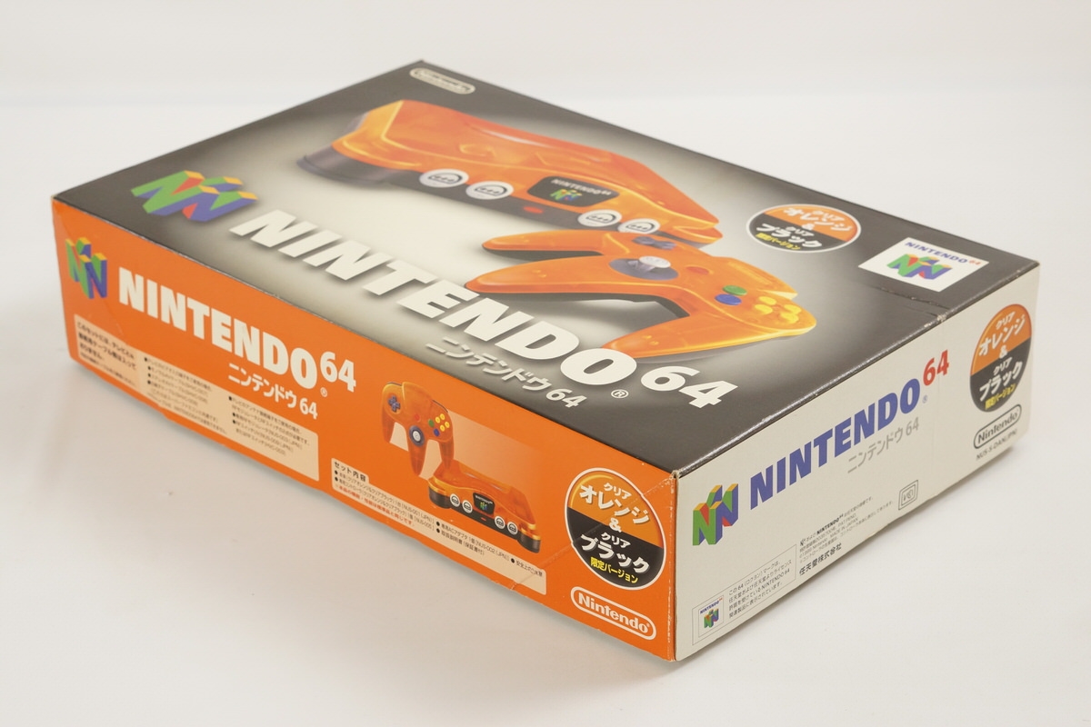 Nintendo 64 ORANGE Console Boxed DAIEI Tested System wz