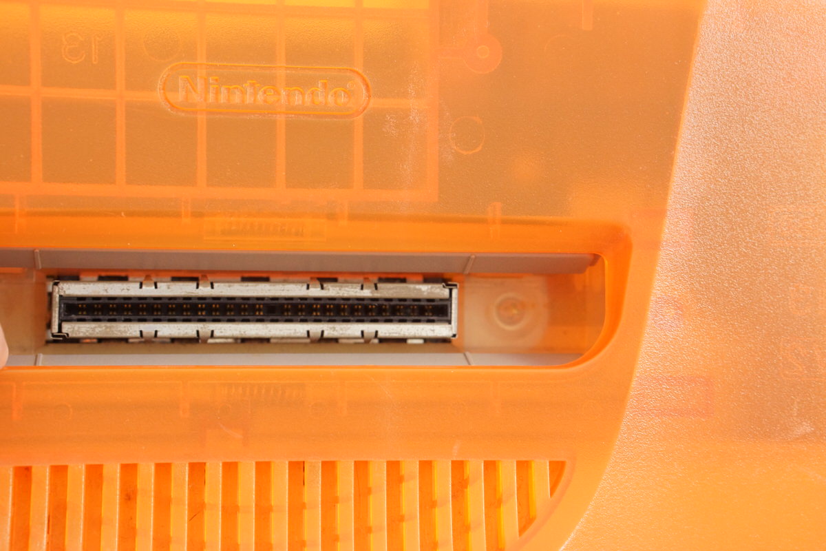 Nintendo 64 CLEAR ORANGE Console System wz Expansion pak NUS