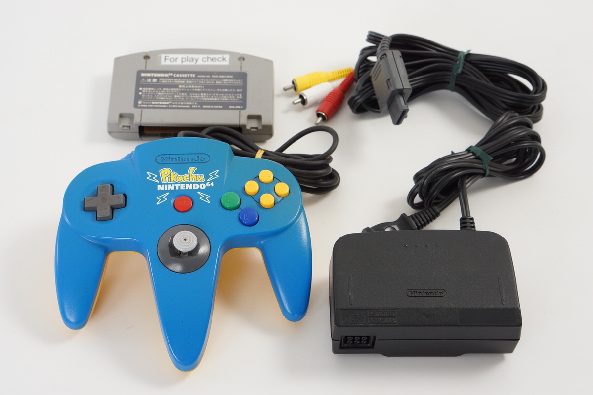 ニンテンドー64 Nintendo 64 PIKACHU Console System Boxed Tested wz Expansion
