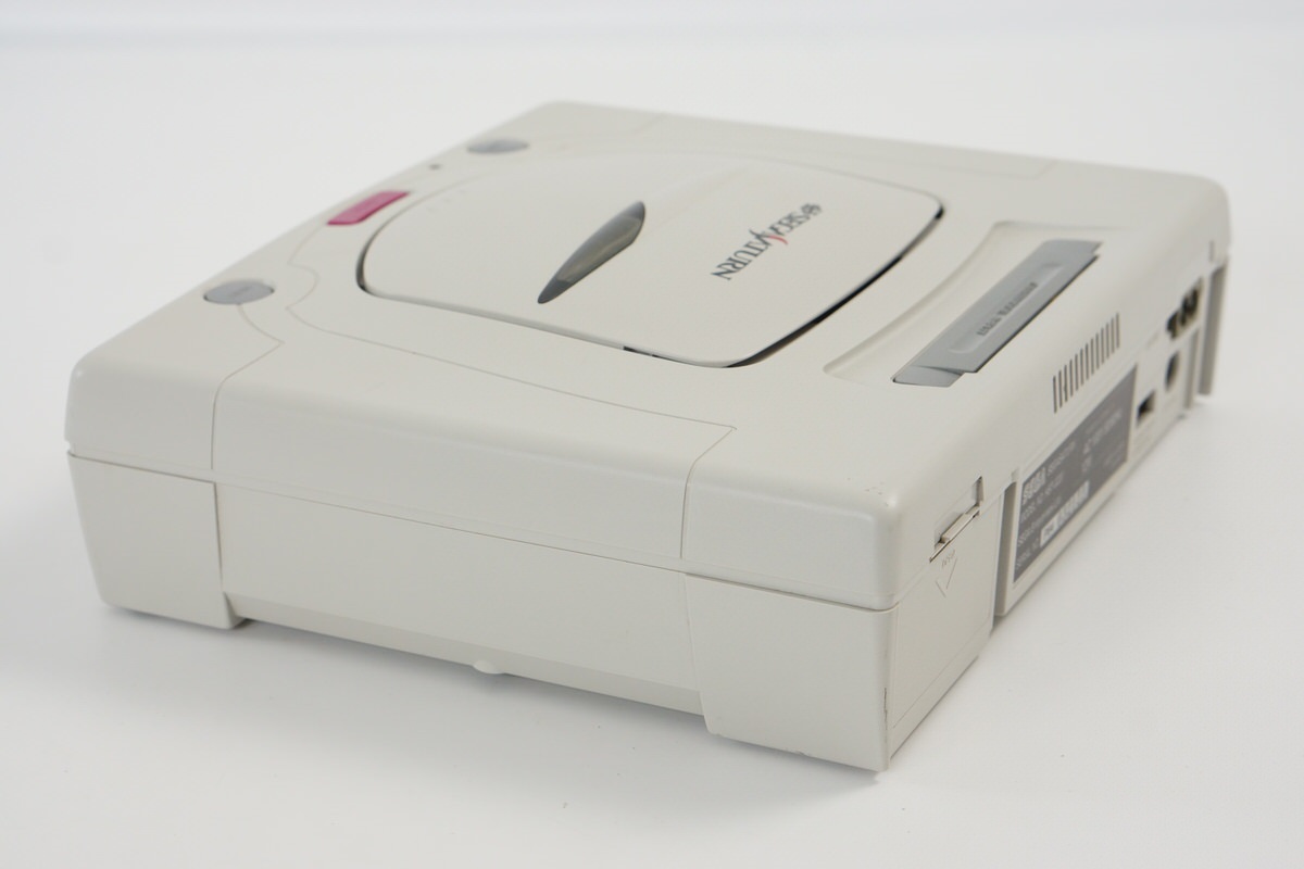 Sega Saturn WHITE Console Boxed HST-3220 Tested System -NTSC