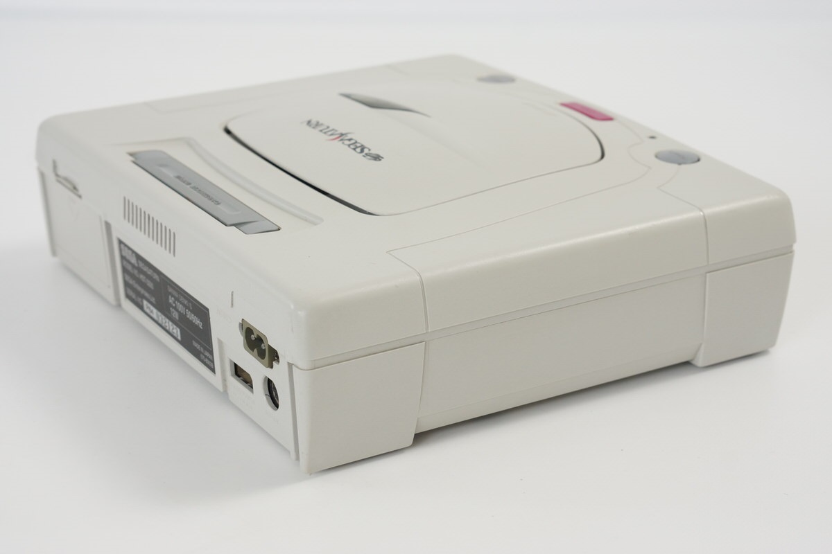 Sega Saturn WHITE Console Boxed HST-3220 Tested System -NTSC