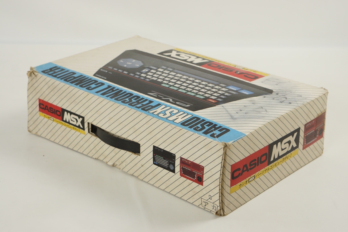 CASIO MSX Personal Computer RED PV-7 Boxed Tested JAPAN Game