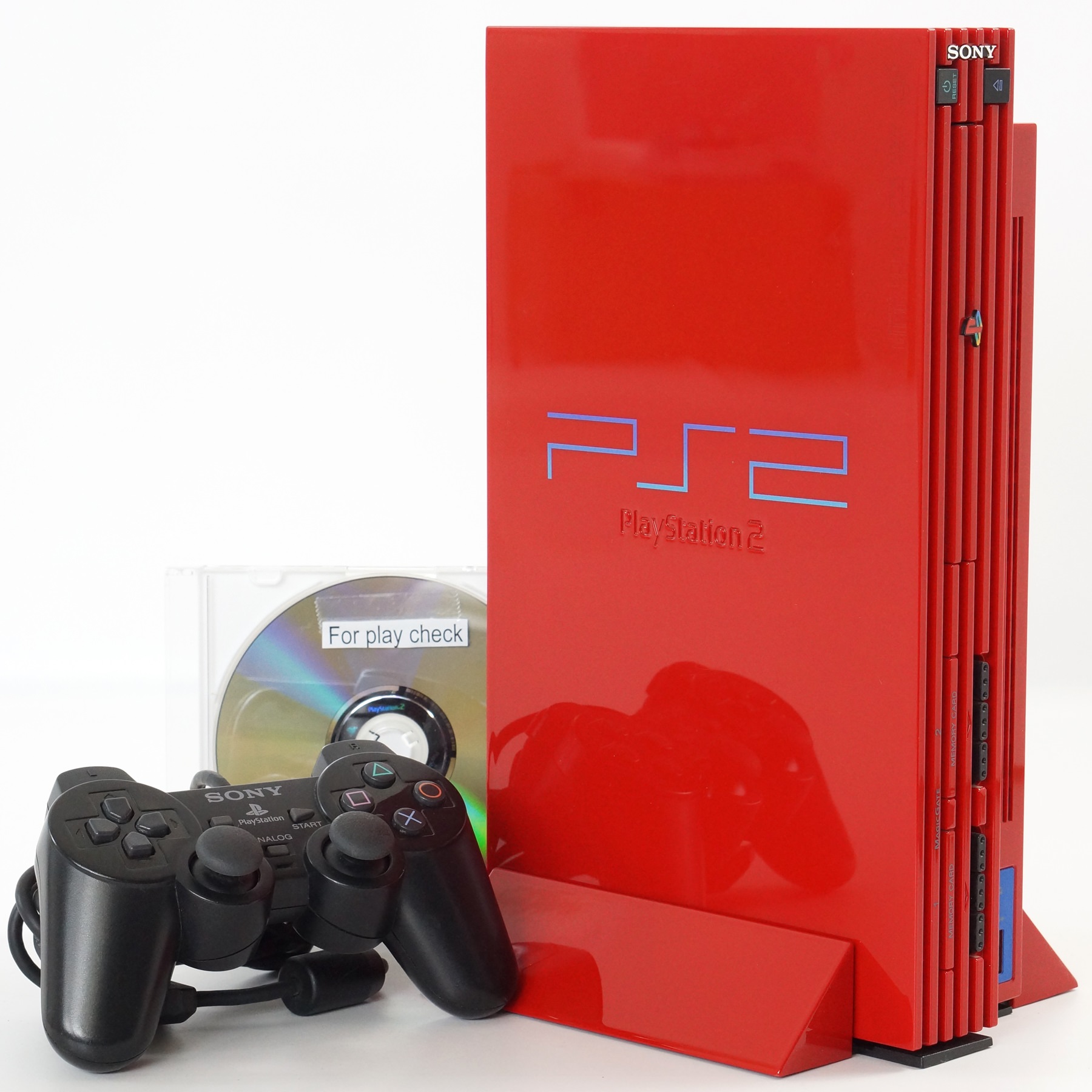 PS2 European Automobile Color Collection Super Red Console