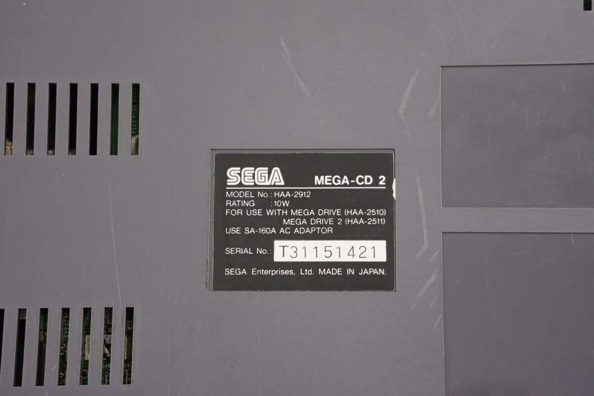 MEGA CD 2 Console SEGA Tested System JAPAN HAA-2912 -NTSC-J