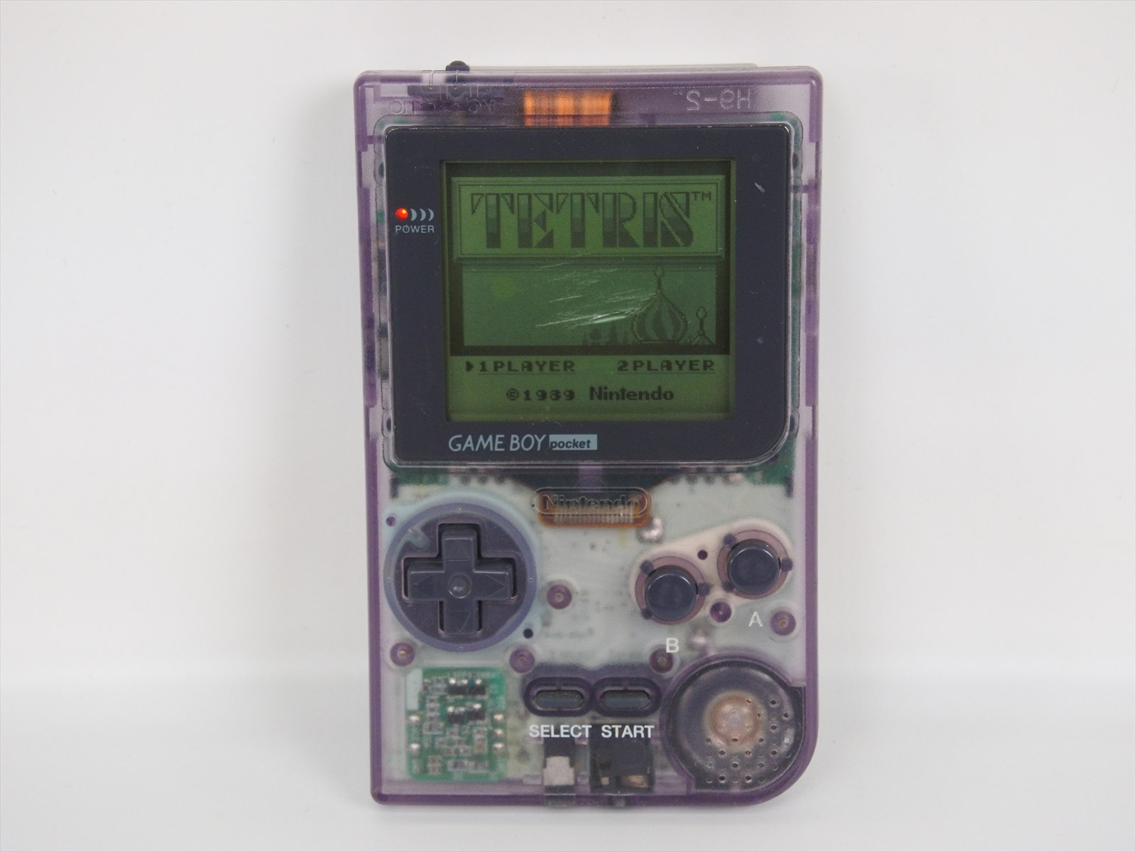 Game Boy Pocket Nintendo Clear Purple Console Mgb 001 Gameboy Ref Gb Ebay
