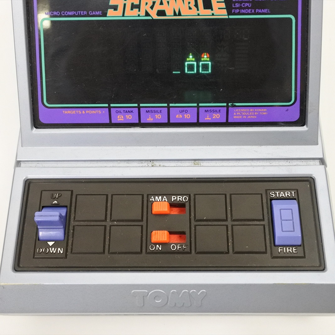 LCD SCRAMBLE Boxed Handheld Console Game Watch TOMY LSI