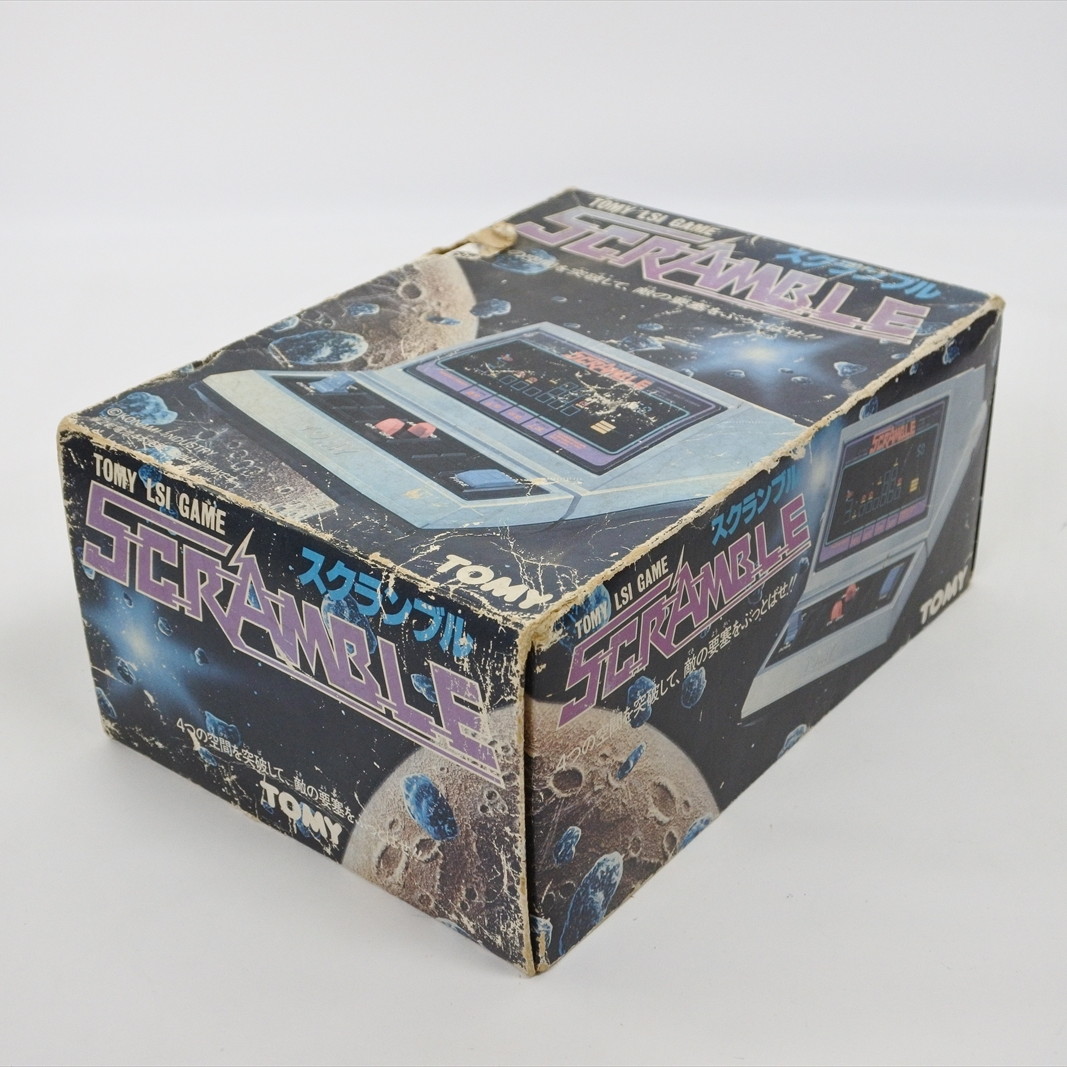 LCD SCRAMBLE Boxed Handheld Console Game Watch TOMY LSI Tested