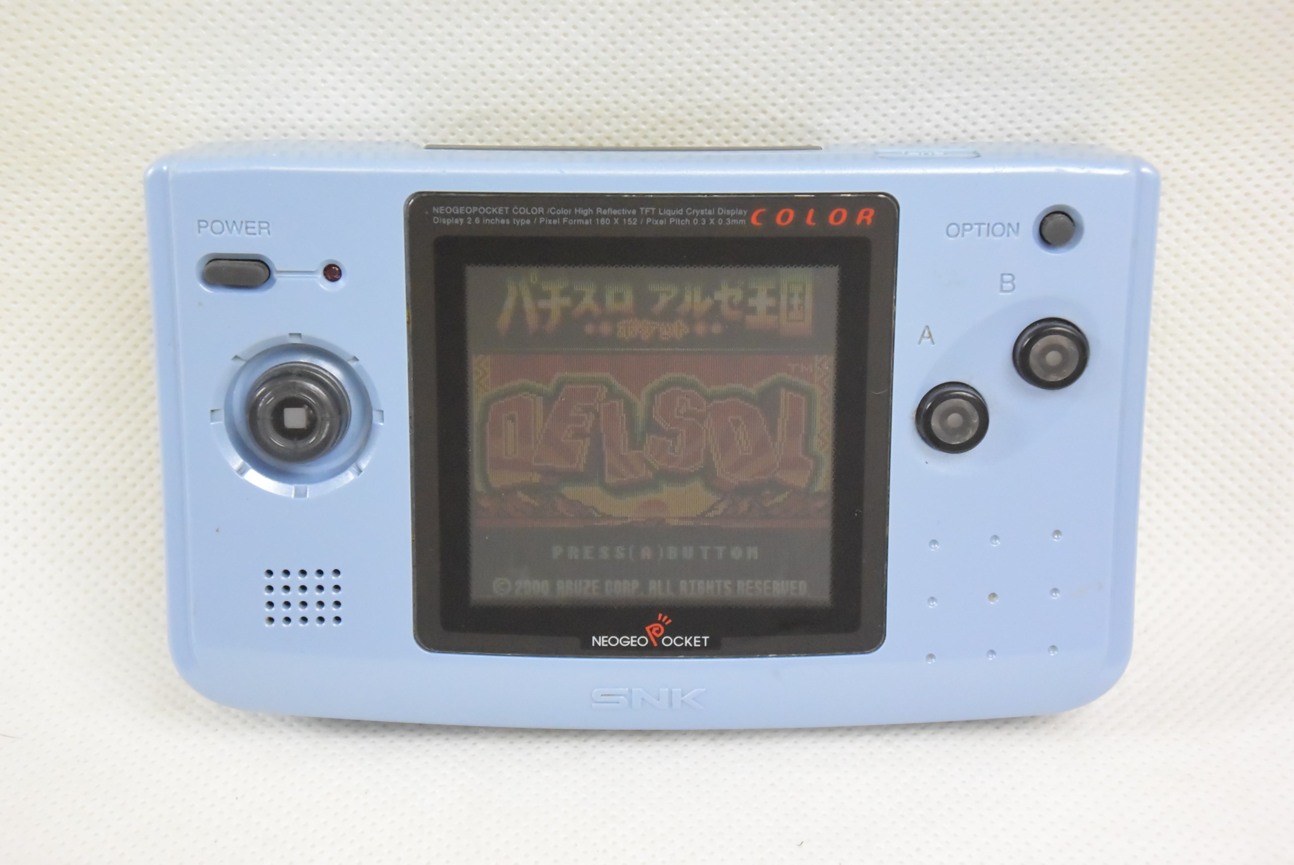 Neo geo NEOGEO POCKET COLOR Platinum Blue Console System SNK Tested
