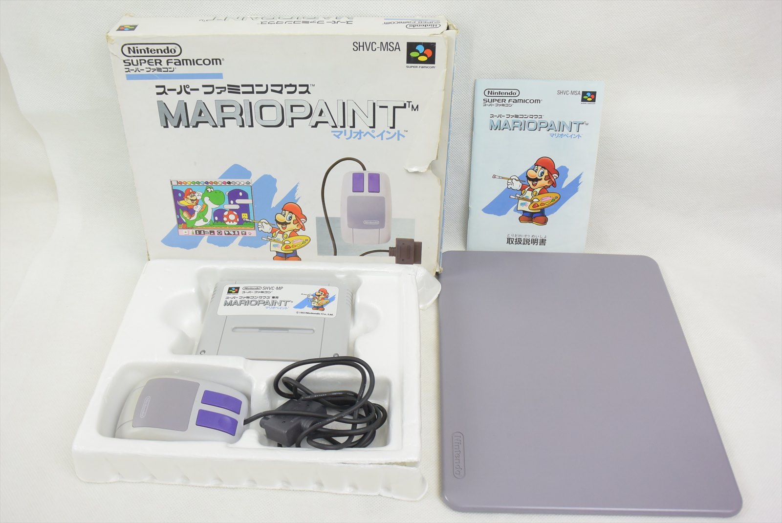 MARIO PAINT + Mouse Controller Ref/0454 Super Nintendo Japan